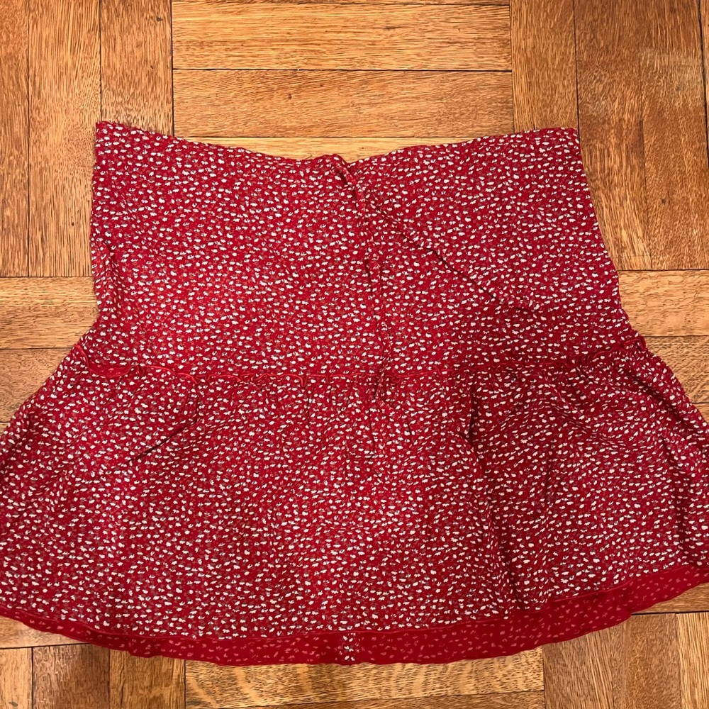 Brandy Melville Red Polka Dot Skirt